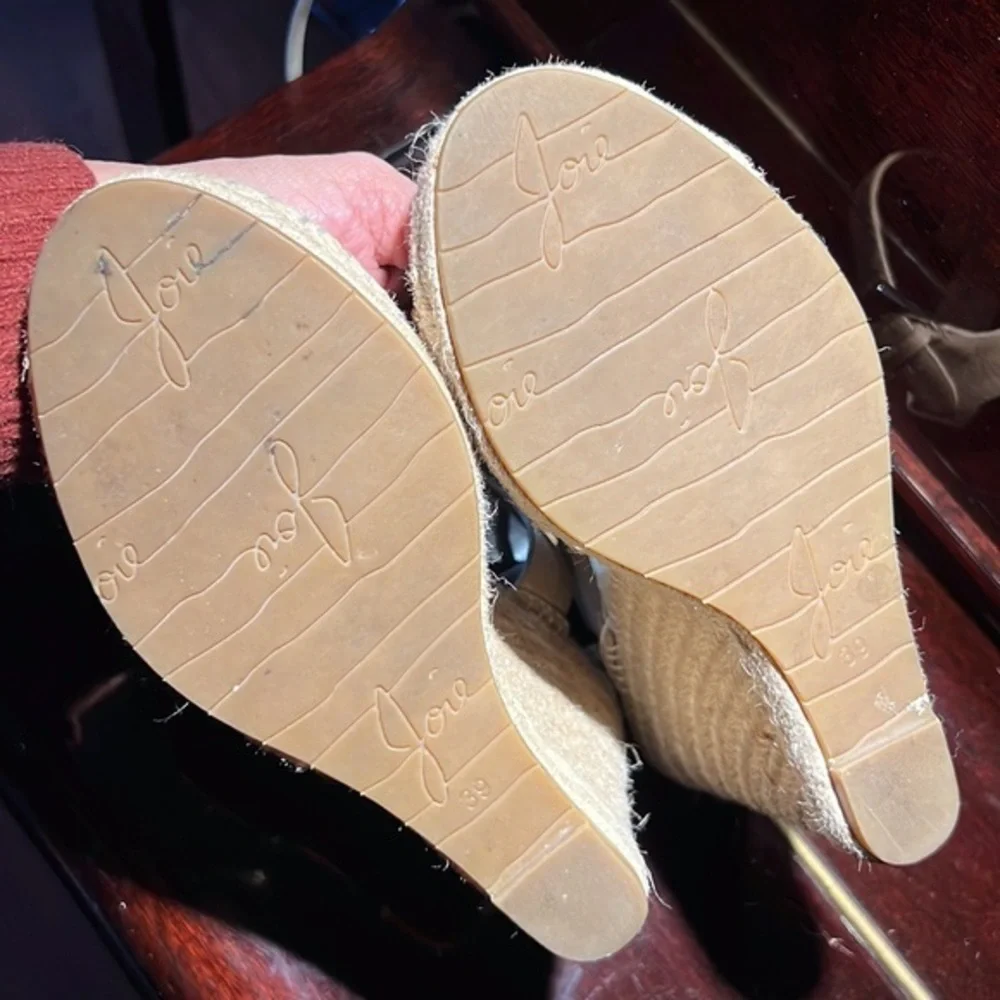 Joie espadrille‎ sandal heels size 9 cream